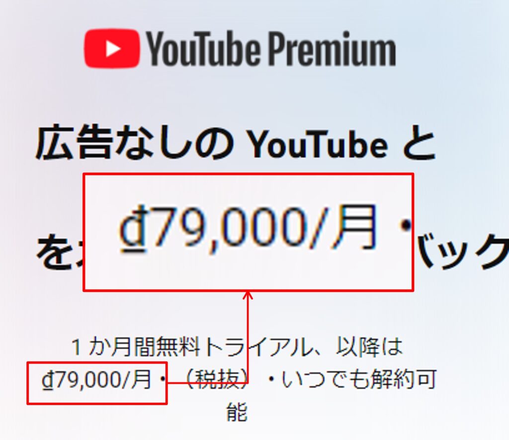 YouTube Premiumをベトナムで契約する